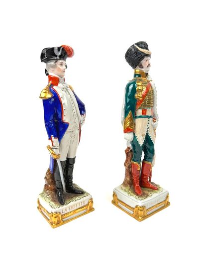Deux sujets en porcelaine de Saxe Scheibe-Alsbach...