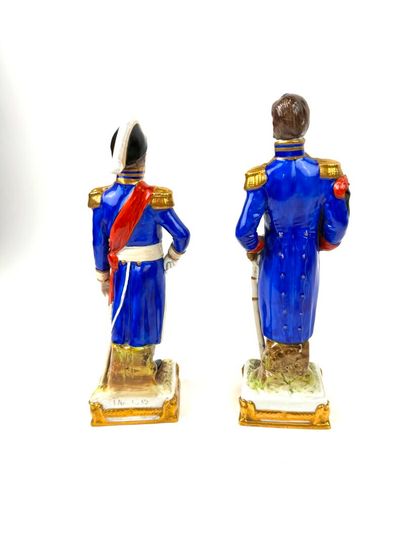 Deux sujets en porcelaine de Saxe Scheibe-Alsbach...