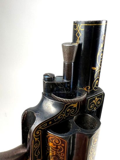 France, fin XIXème.
Exceptionnel petit revolver...