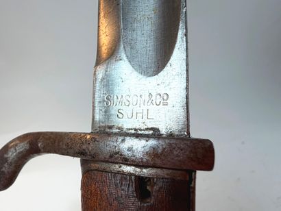 Prusse, 1ère GM.
Baïonnette « SEITENGEWEHR...
