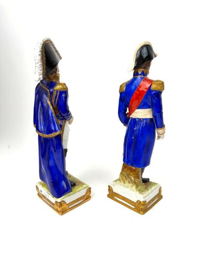 Deux sujets en porcelaine de Saxe Scheibe-Alsbach...