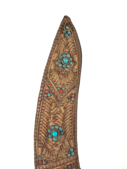 Inde, XXe.
Poignard traditionnel « Kukri...