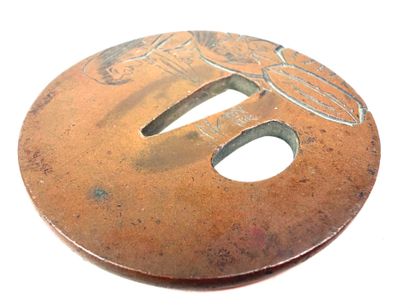 Japon, période Edo (1603 - 1868).
Tsuba circulaire...