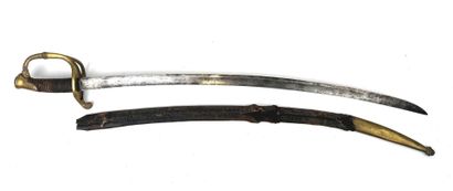 France, XIXème.
Sabre d'officier modèle 1821.
Monture...