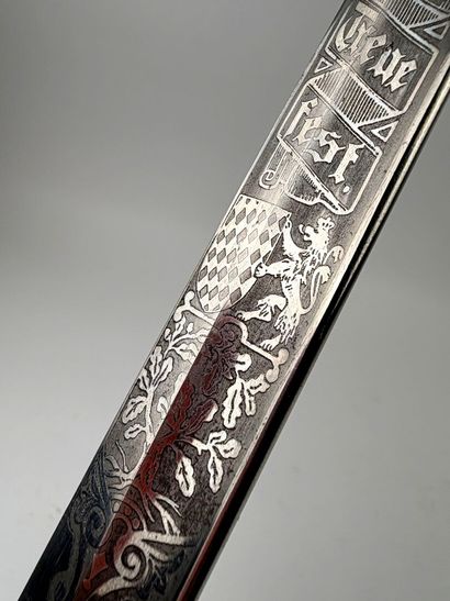 Royaume de Bavière, 1ere GM. 
Sabre d'officier.
Monture...