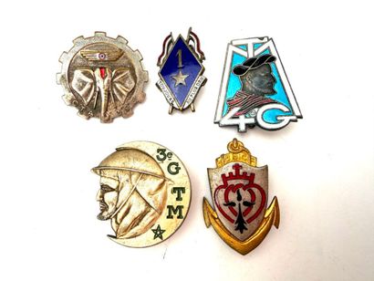France, 2ème GM et Guerre d'Indochine (1946-1954).
Lot...