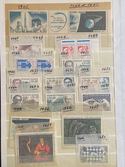Faciale : Collection of French stamps in...