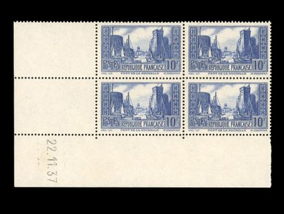 10Fr. Blue. Port of La Rochelle. Block of...