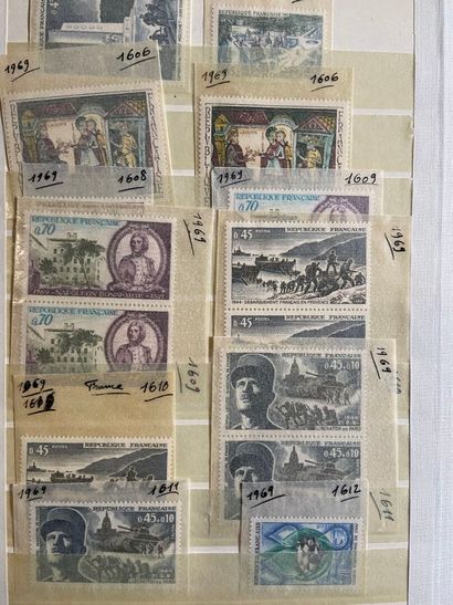 Faciale : Collection of French stamps in...