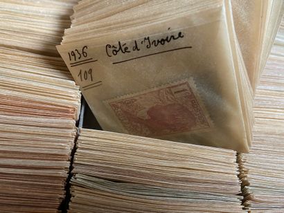 Multiples: Large lot of stamps from the classic...