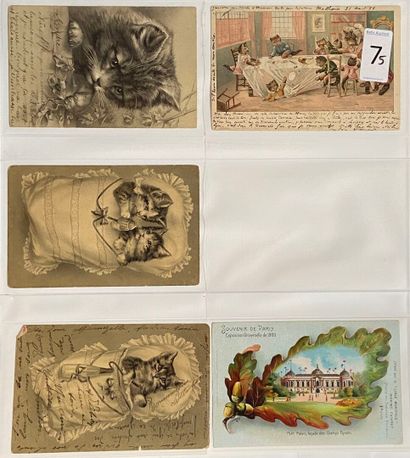 Postcards: Lot of various cards including...