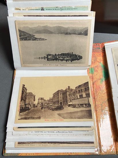 Postcards: Set of mostly old postcards including...