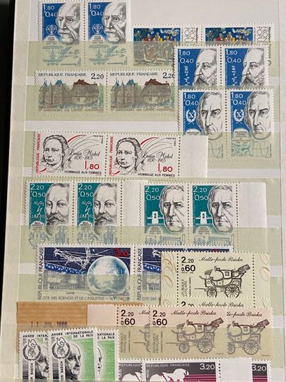 Faciale : Collection of French stamps in...