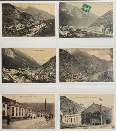 Railroads: Set of 94 maps including trains,...