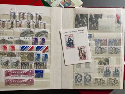 Faciale : Collection of French stamps in...