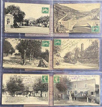 Regionalism: Cards from family archives with...