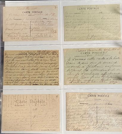 Regionalism: Cards from family archives with...