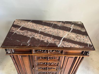 Small molded and carved mahogany 
