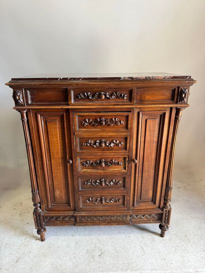 Small molded and carved mahogany 