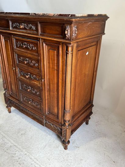 Small molded and carved mahogany 