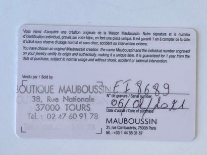 MAUBOUSSIN. 
Black ceramic 