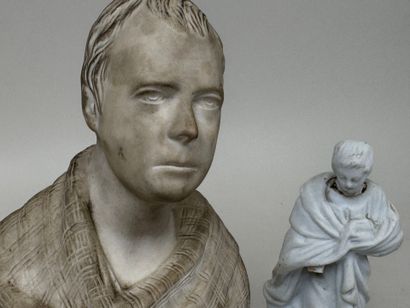 École, fin XIXe-début XXe.
Buste de Romain.
Sujet...