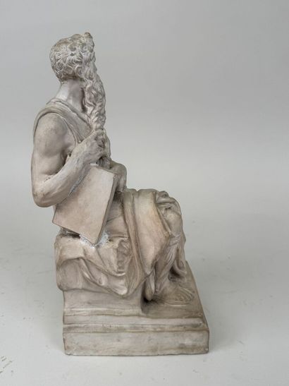 École, XIXe.
Philosophe.
Sujet en plâtre...