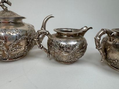 Foreign silver coffee or tea service including...