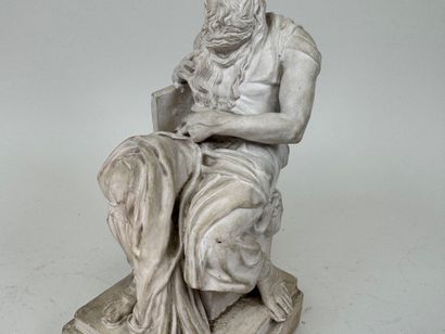 École, XIXe.
Philosophe.
Sujet en plâtre...
