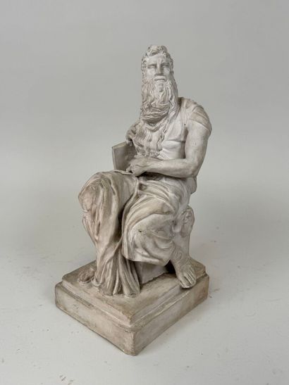 École, XIXe.
Philosophe.
Sujet en plâtre...