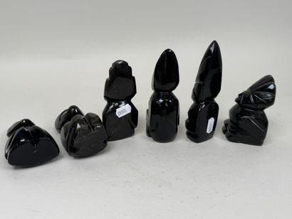 MEXIQUE, XXe. 
Collection de 6 statuettes...
