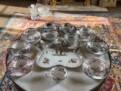 Lot de porcelaine anglaise XIXe, dans le...