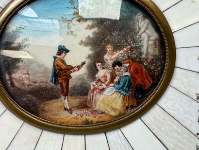 École XXe.
Scène galante.
Miniature à vue...