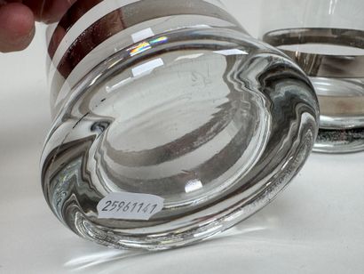 LANCEL.
Quatre verres à whisky en verre à...