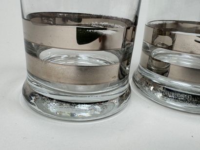 LANCEL.
Quatre verres à whisky en verre à...
