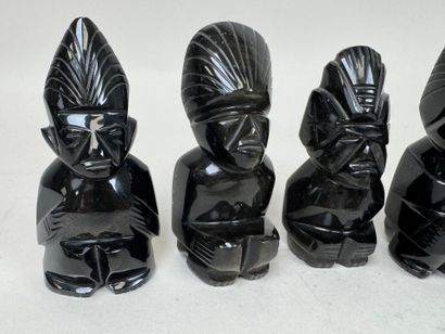 MEXIQUE, XXe. 
Collection de 6 statuettes...