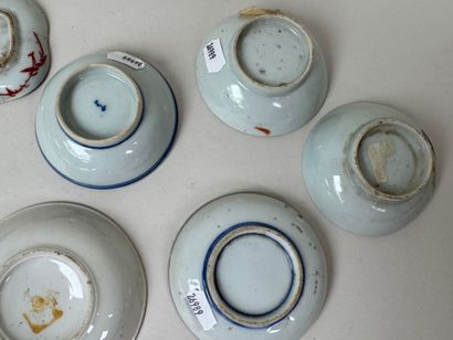 ASIE, XXe.
Collection de 8 coupelles ou vide-poches...