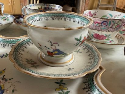 Lot de porcelaine anglaise XIXe, dans le...