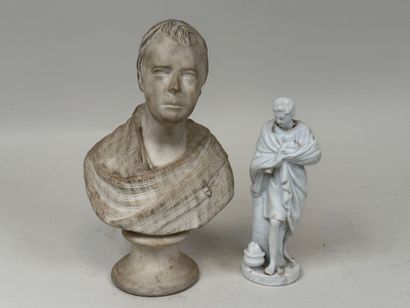 École, fin XIXe-début XXe.
Buste de Romain.
Sujet...