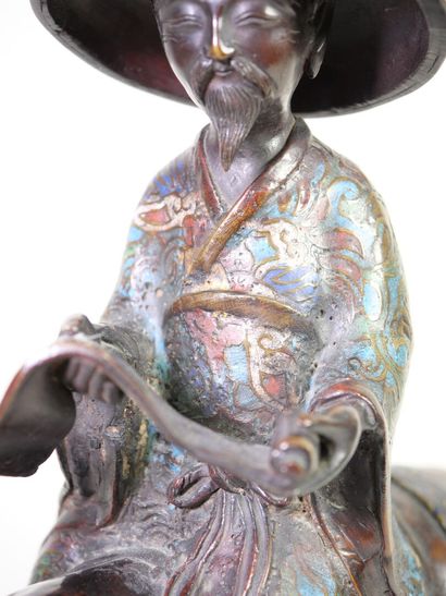JAPON, première moitié XXe. 
Toba sur sa...