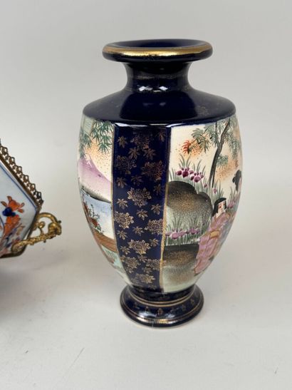 ASIE, XXe.
Coupe octogonale en porcelaine...