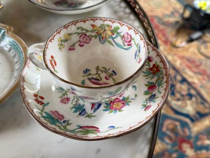Lot de porcelaine anglaise XIXe, dans le...