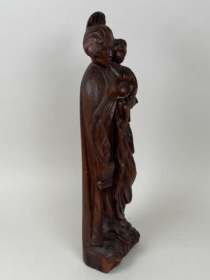 École, XIXe.
Vierge à l'Enfant.
Grand sujet...