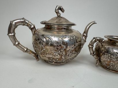 Foreign silver coffee or tea service including...