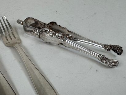 Lot in 950/1000 silver, Minerve hallmark,...