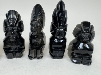 MEXIQUE, XXe. 
Collection de 6 statuettes...