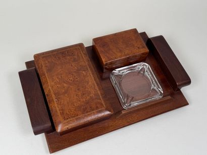 Nécessaire de bureau pour fumeur en bois...