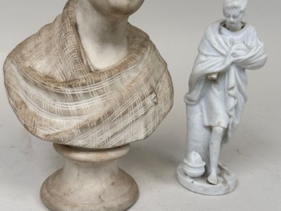 École, fin XIXe-début XXe.
Buste de Romain.
Sujet...