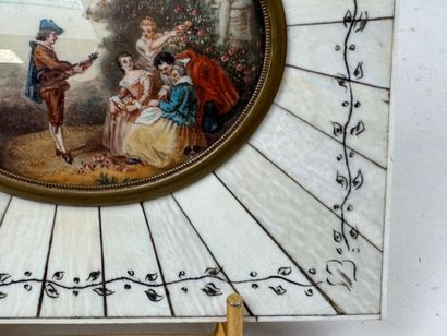 École XXe.
Scène galante.
Miniature à vue...