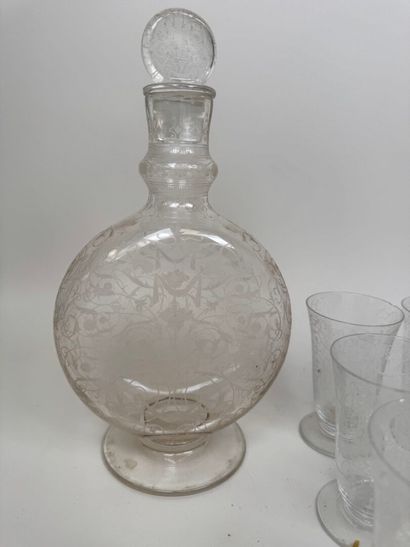 BACCARAT.
Modèle Michel Ange.
Partie de service...